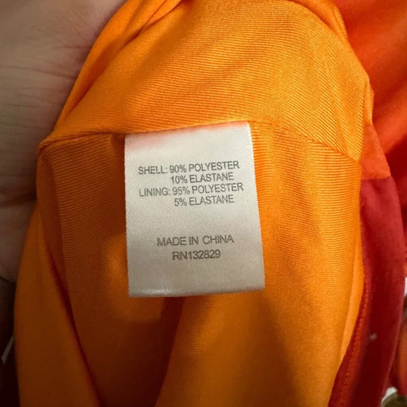 Camila Coelho Seri Mini Dress Orange Tie Dye Bodycon Size XS Revolve - Picture 8 of 8